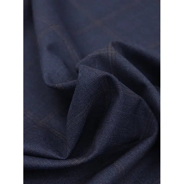 Ex-Designer Wool Challis Fabric - Edinburgh Check – view 3 – Truro Fabrics
