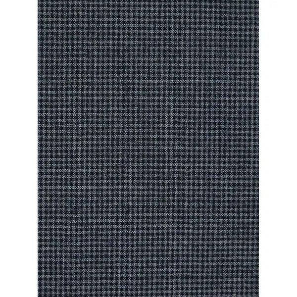 Ex-Designer Wool Challis Fabric - Micro Gingham Navy – view 5 – Truro Fabrics