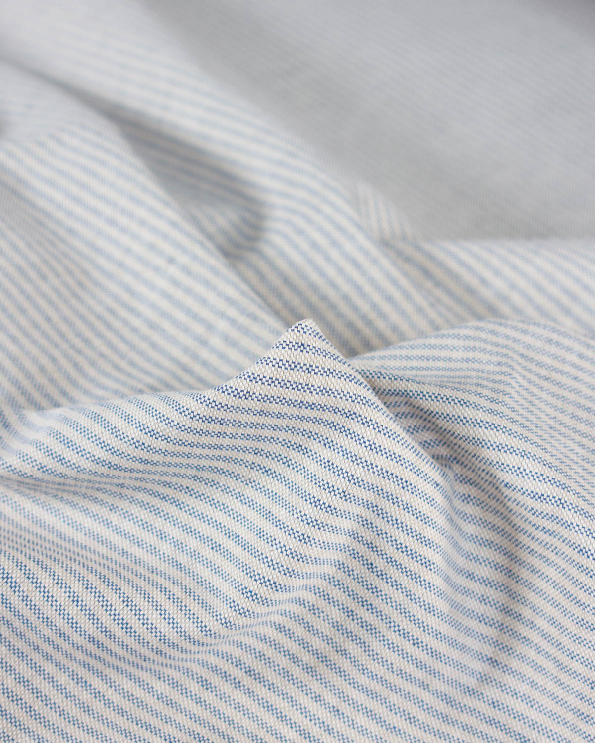 Extra Wide Curtain and Interiors Fabric - Mini Vera Stripe - Neptune