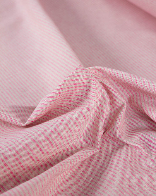 Extra Wide Curtain and Interiors Fabric - Mini Vera Stripe - Fuschia