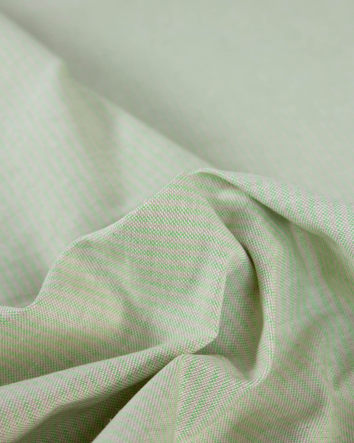 Extra Wide Curtain and Interiors Fabric - Mini Vera Stripe - Pistachio