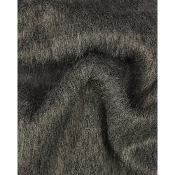Faux Fur Fabric - Grey – view 3 – Truro Fabrics