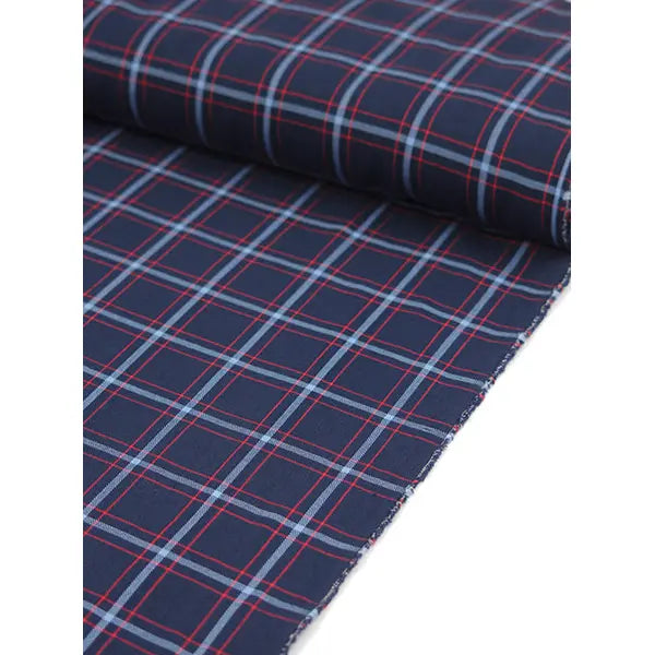 Brushed Cotton Shirting Fabric - Northwood Plaid – view 4 – Truro Fabrics