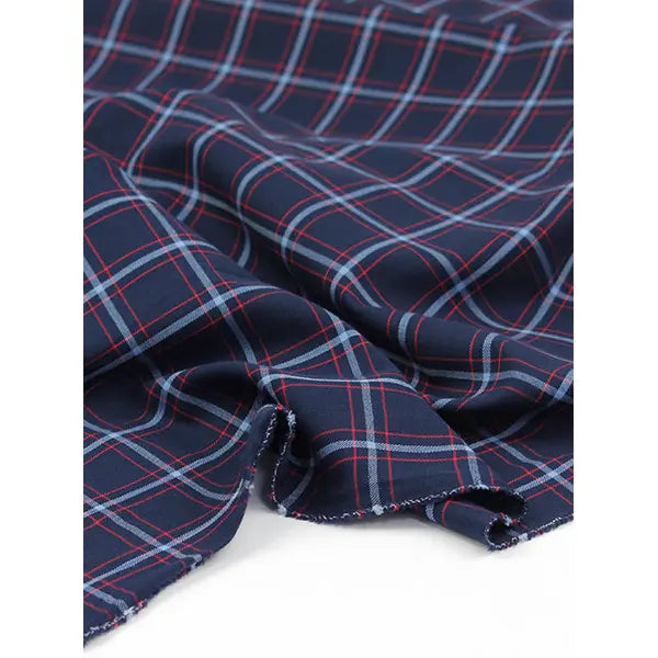 Brushed Cotton Shirting Fabric - Northwood Plaid – view 5 – Truro Fabrics