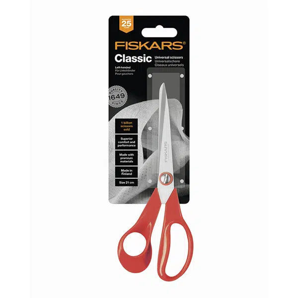 Fiskars - Dressmaking Shears 21cm - Left Handed – Truro Fabrics