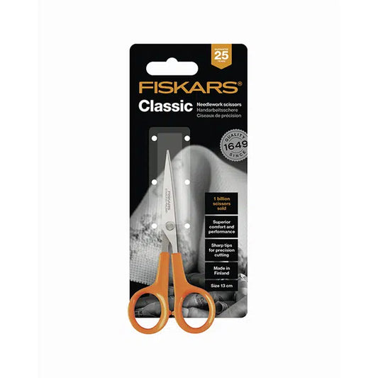 Fiskars Needlework Scissors - 13cm – Truro Fabrics