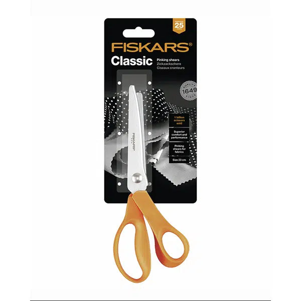 Fiskars Pinking Shears - 23cm – Truro Fabrics