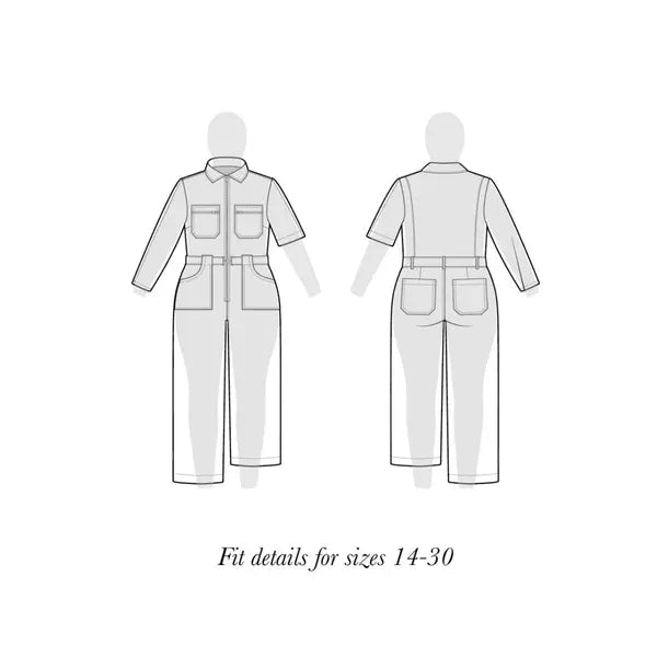 Closet Core - Paper Sewing Pattern - Blanca Flightsuit – view 6 – Truro Fabrics