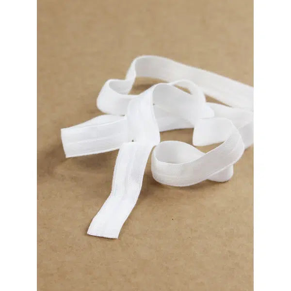 Fold Over Underwear Elastic - 15mm - White – view 2 – Truro Fabrics