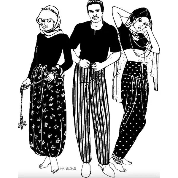 Folkwear - Paper Sewing Pattern - 119 Sarouelles – view 6 – Truro Fabrics