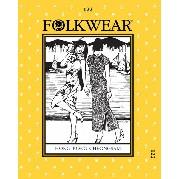Folkwear - Paper Sewing Pattern - 122 Hong Kong Cheongsam – view 2 – Truro Fabrics