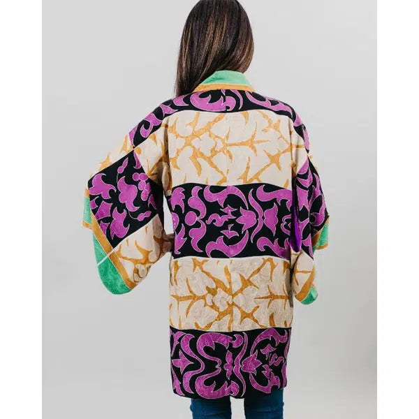 Folkwear - Paper Sewing Pattern - 129 Japanese Hapi & Haori – view 4 – Truro Fabrics