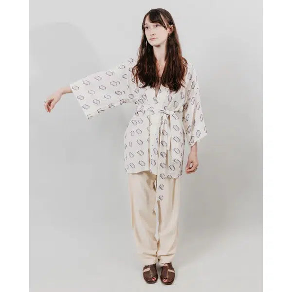 Folkwear - Paper Sewing Pattern - 129 Japanese Hapi & Haori – view 6 – Truro Fabrics