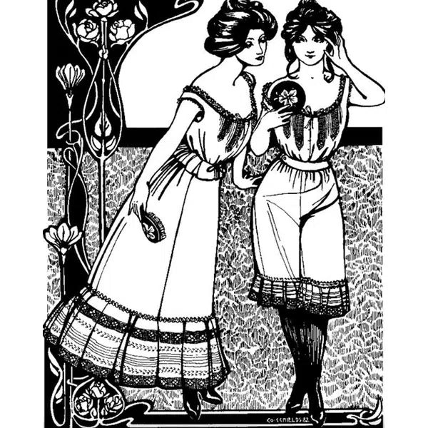 Folkwear - Paper Sewing Pattern - 203 Edwardian Underthings – view 9 – Truro Fabrics