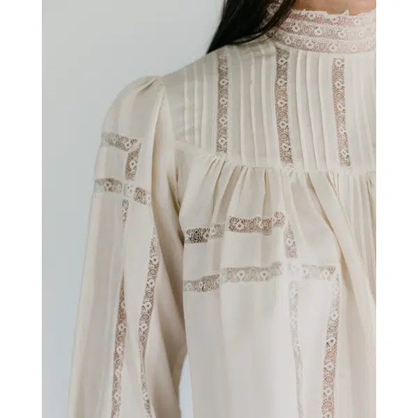 Folkwear - Paper Sewing Pattern - 205 Gibson Girl Blouse – view 3 – Truro Fabrics