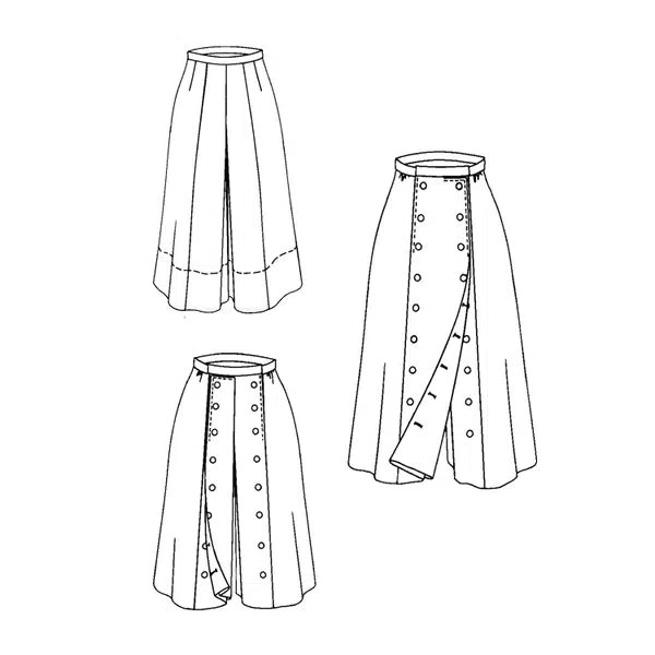 Folkwear - Paper Sewing Pattern - 231 Big Sky Riding Skirt – view 7 – Truro Fabrics
