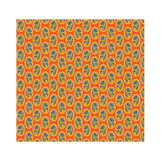 Free Spirit Patchwork Cotton - Flower Dance - Cameo Orange – Truro Fabrics