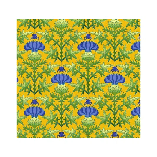 Free Spirit Patchwork Cotton - Flower Dance - Thistle Yellow – Truro Fabrics
