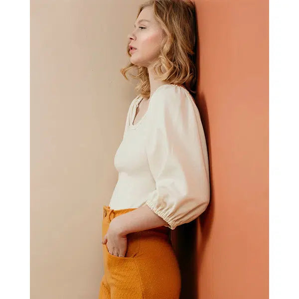 Friday Pattern Co - Paper Sewing Pattern - Adrienne Blouse – view 6 – Truro Fabrics