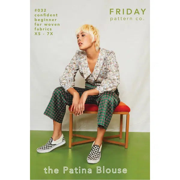 Friday Pattern Co - Paper Sewing Pattern - Patina Blouse – view 8 – Truro Fabrics