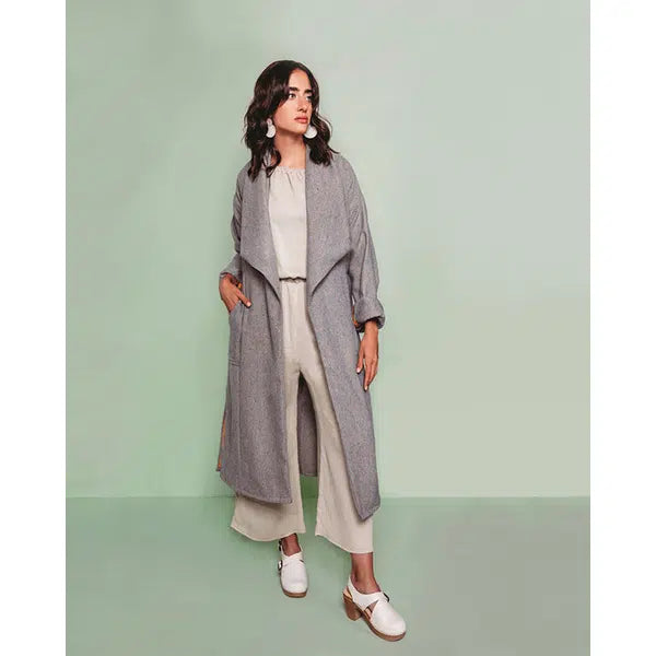 Friday Pattern Co - Paper Sewing Pattern - The Cambria Duster Jacket – view 4 – Truro Fabrics