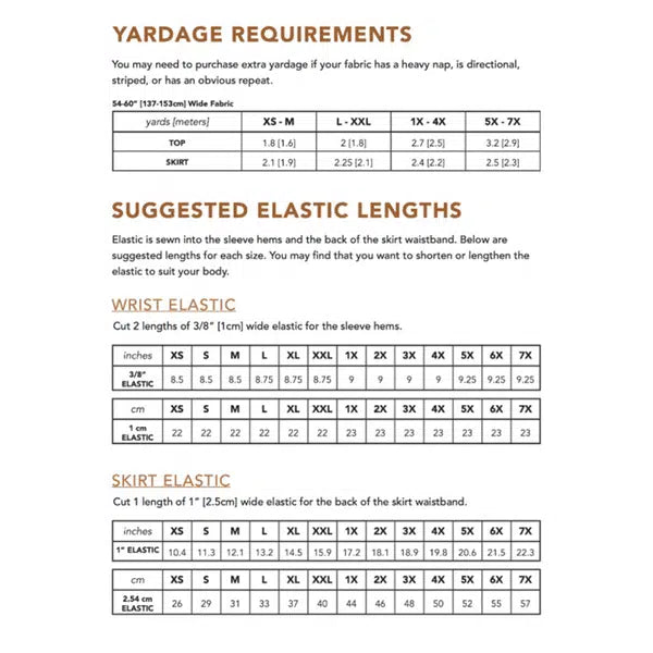 Friday Pattern Co - Paper Sewing Pattern - The Saturday Skirt Set – view 4 – Truro Fabrics