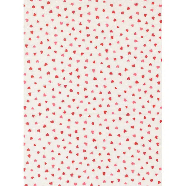 Funny Valentine - Patchwork Cotton - Tiny Hearts on Champagne – Truro Fabrics