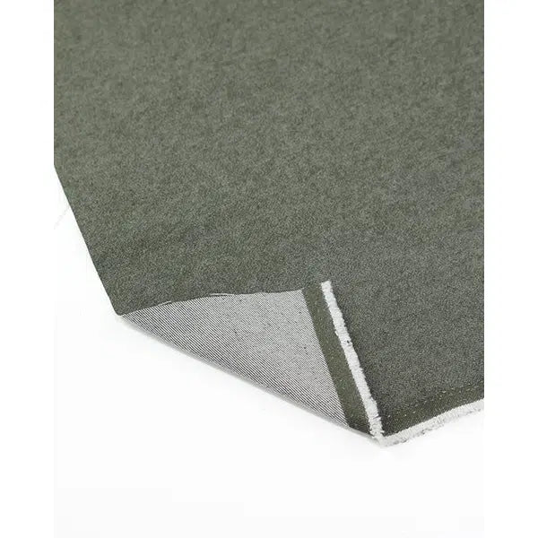 Genie Stretch Denim Fabric - Olive – view 2 – Truro Fabrics