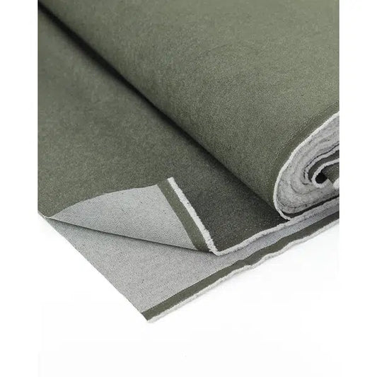 Genie Stretch Denim Fabric - Olive – Truro Fabrics