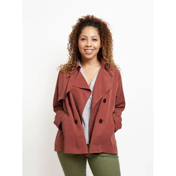 Grainline Studio - Paper Sewing Pattern - Cortland Trench – view 6 – Truro Fabrics