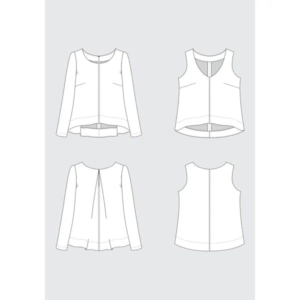 Grainline Studio - Paper Sewing Pattern - Hadley Top – view 9 – Truro Fabrics