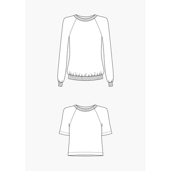 Grainline Studio - Paper Sewing Pattern - Linden Sweatshirt – view 6 – Truro Fabrics