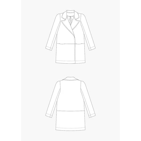 Grainline Studio - Paper Sewing Pattern - Yates Coat – view 7 – Truro Fabrics
