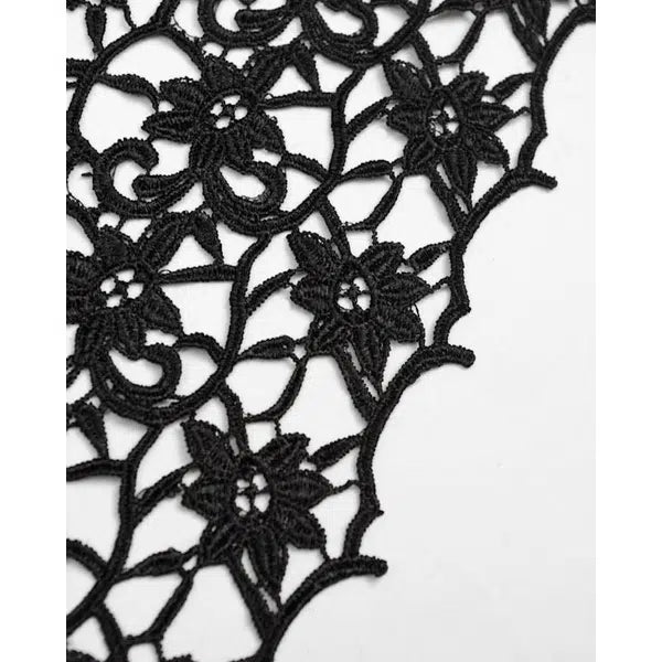 Guipure Lace Fabric - Floral Scroll – view 6 – Truro Fabrics