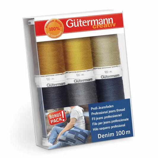 Gutermann Thread Set - Denim – Truro Fabrics