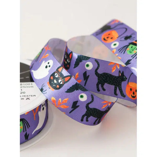 Halloween Satin Ribbon - Bewitched – Truro Fabrics