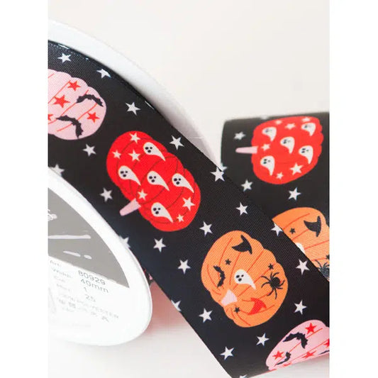Halloween Satin Ribbon - Pumpkin Patch – Truro Fabrics
