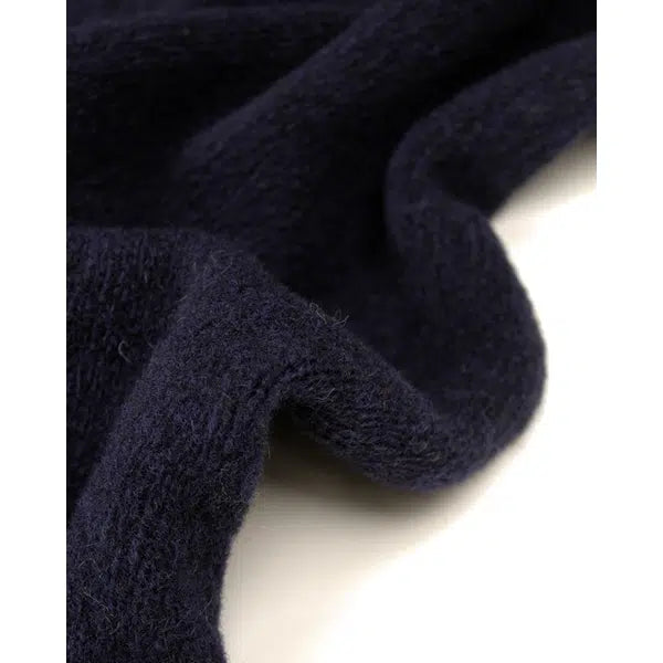 Heavy Wool Knit Fabric - Navy – view 2 – Truro Fabrics