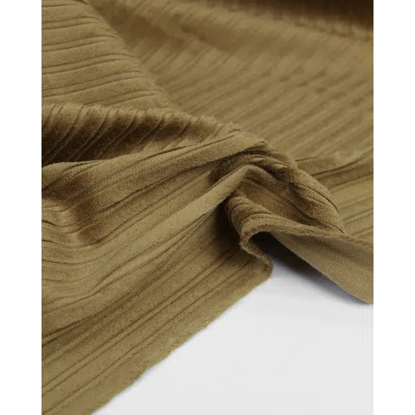 High Low Jumbo Corduroy Fabric - Hazel – view 2 – Truro Fabrics