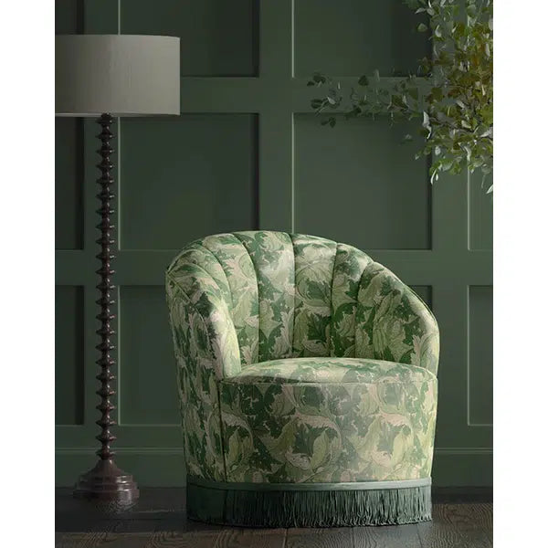 Home Furnishing Fabric - Acanthus - Apple/Sage – view 3 – Truro Fabrics