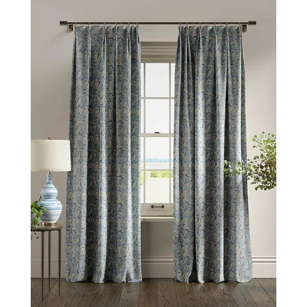 Home Furnishing Fabric - Acanthus - Denim – view 4 – Truro Fabrics