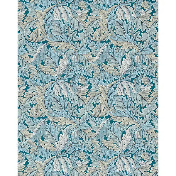 Home Furnishing Fabric - Acanthus - Denim – Truro Fabrics