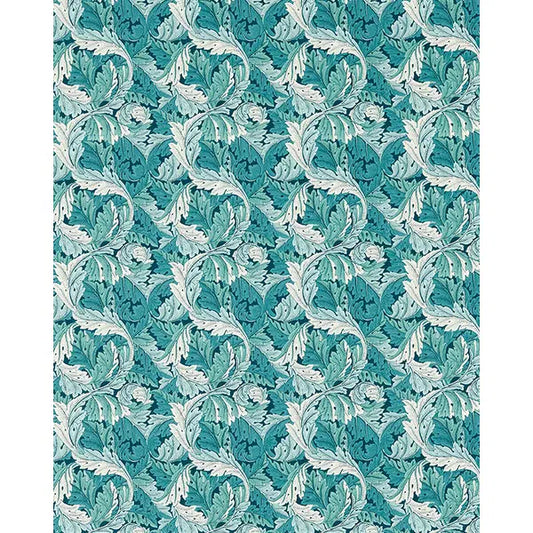 Home Furnishing Fabric - Acanthus - Teal – view 2 – Truro Fabrics