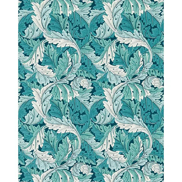 Home Furnishing Fabric - Acanthus - Teal – Truro Fabrics