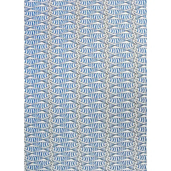 Home Furnishing Fabric - Double Width - Padstow Blue – view 2 – Truro Fabrics