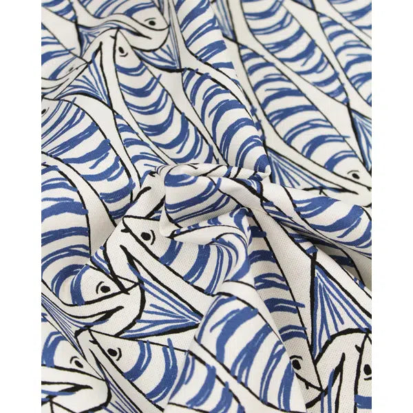 Home Furnishing Fabric - Double Width - Padstow Blue – view 3 – Truro Fabrics
