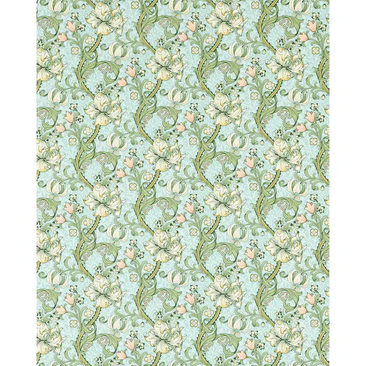 Home Furnishing Fabric - Golden Lily - Apple/Blush – view 2 – Truro Fabrics