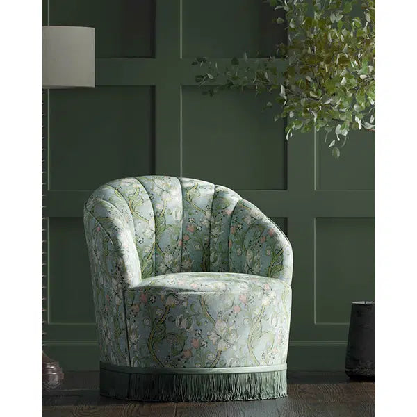 Home Furnishing Fabric - Golden Lily - Apple/Blush – view 3 – Truro Fabrics