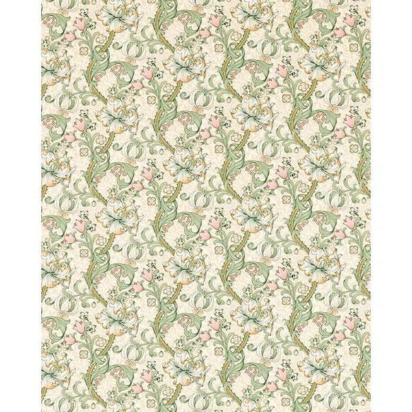 Home Furnishing Fabric - Golden Lily - Linen/Blush – view 2 – Truro Fabrics