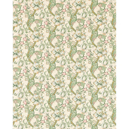 Home Furnishing Fabric - Golden Lily - Linen/Blush – view 2 – Truro Fabrics